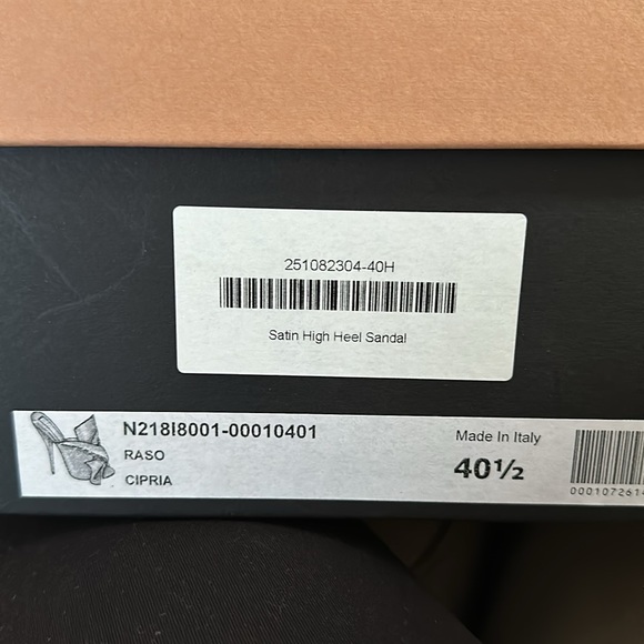 NEW N21 satin high heel sandal raso cipria shoes 40.5 - Picture 3 of 7